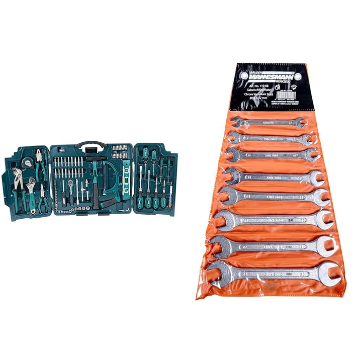 Brüder Mannesmann M29085 Premium Universal und Haushalts-Werkzeugkoffer, 89-tlg &amp; Werkzeug M 110-08