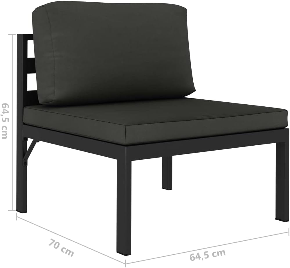 vidaXL Gartenmöbel 3-TLG. mit Kissen Sitzgruppe Lounge Sofa Garten Garnitur Gartenset Sitzgarnitur G