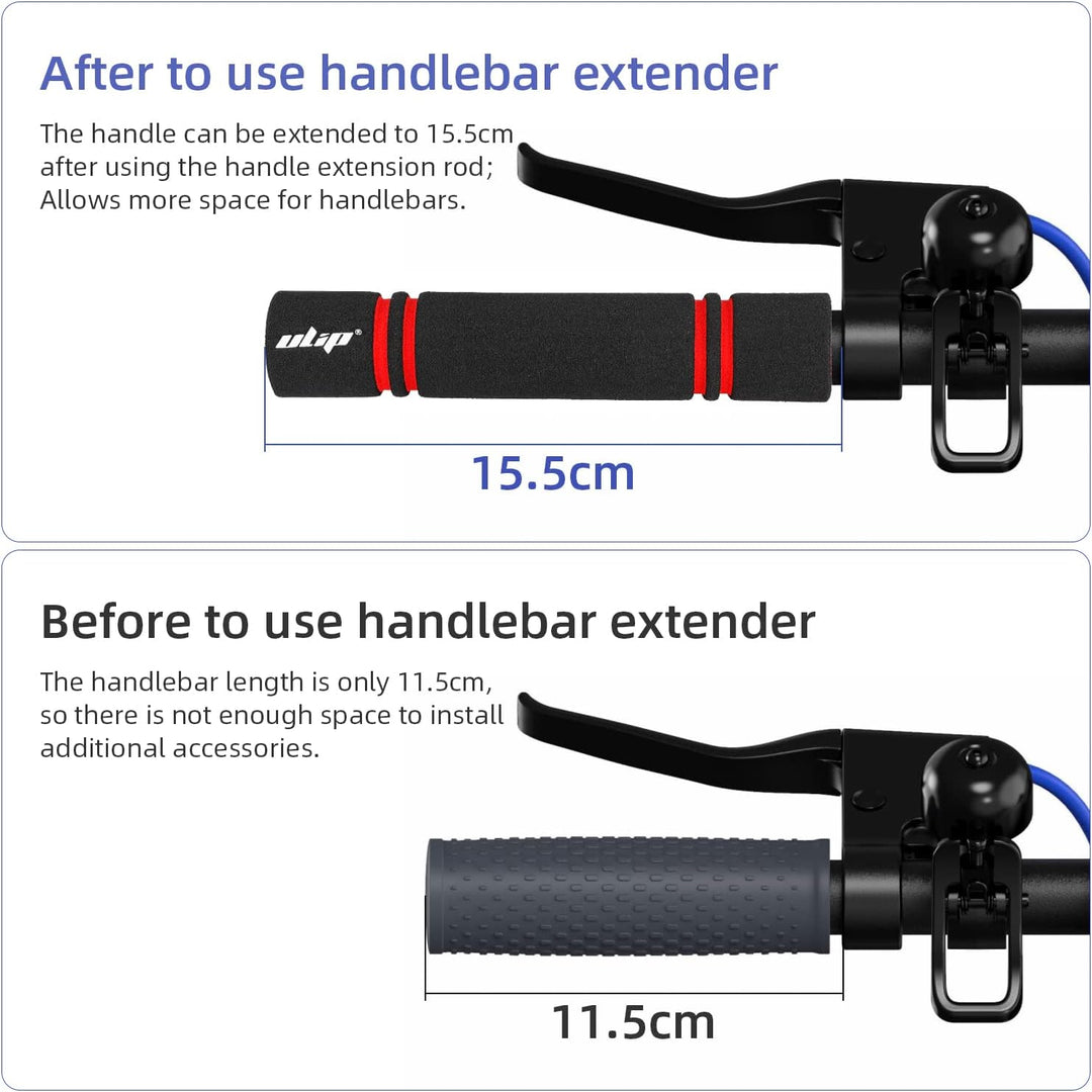 ulip Scooter Aluminium Lenker Verlängerung Set für Armaturenbrett Handys Rückspiegel für Xiaomi M365