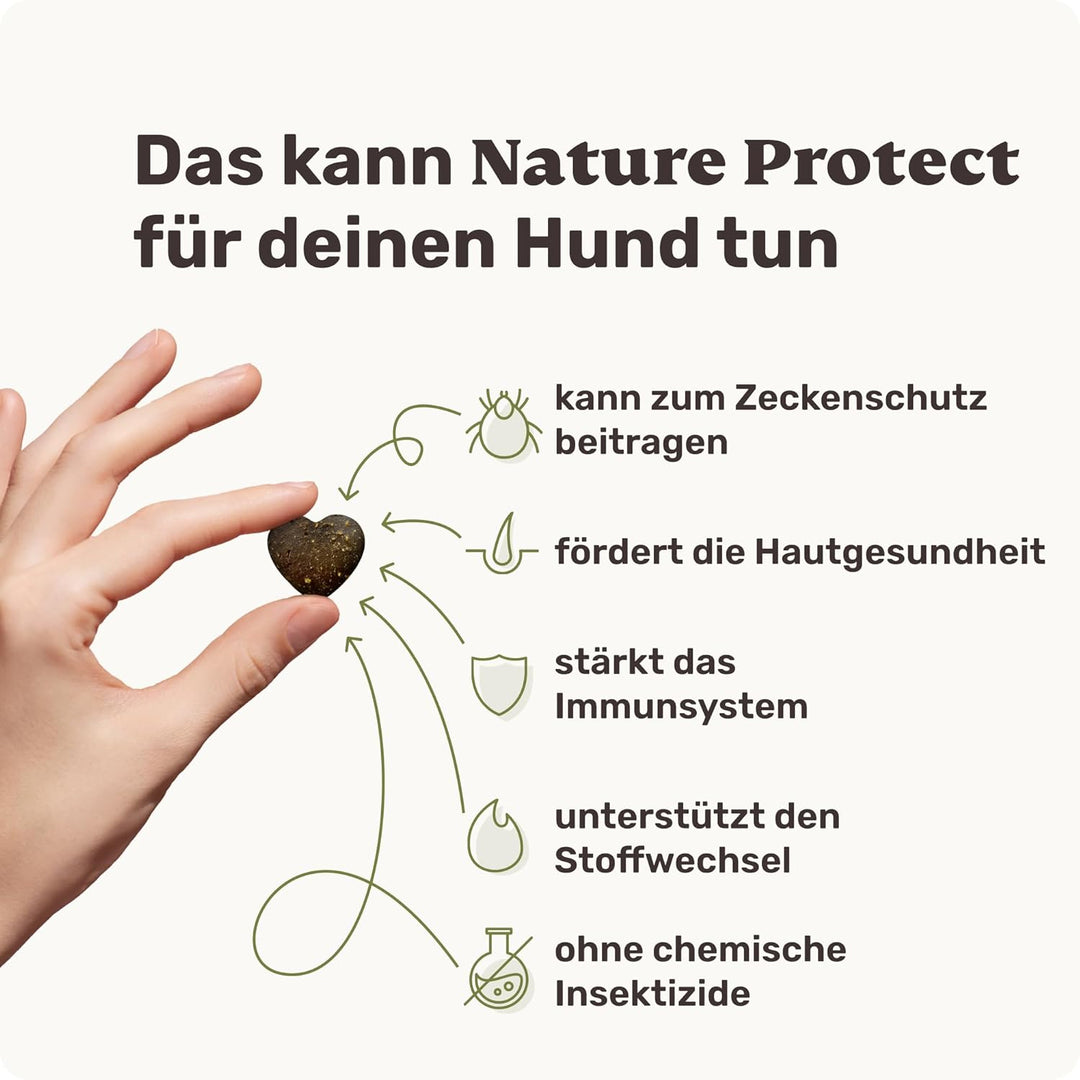 mammaly 12-in-1 Bierhefe Leckerli für deinen Hund - Super Nature Protect 60 Snacks (175g) - mit u. a
