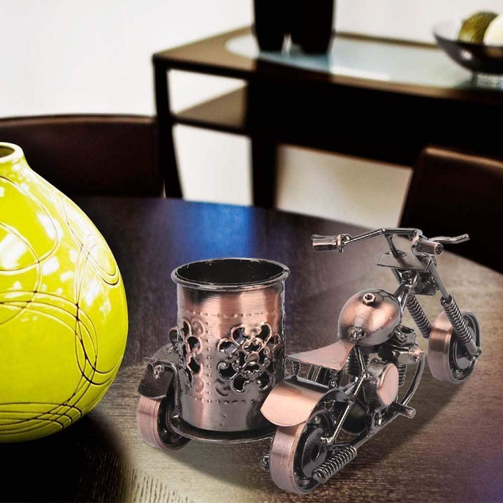 Hztyyier Motorrad Metall Stifthalter, Kreative Büro Desktop Zubehör Geschenkidee, Männergeschenk für