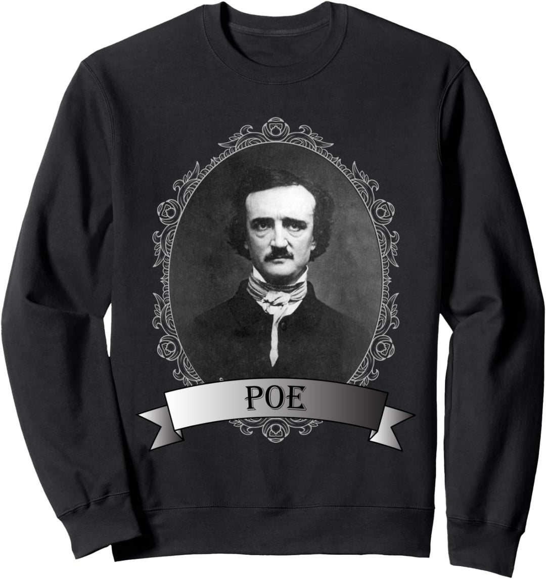 Edgar Allan Poe T-Shirt im Portrait-Stil Sweatshirt