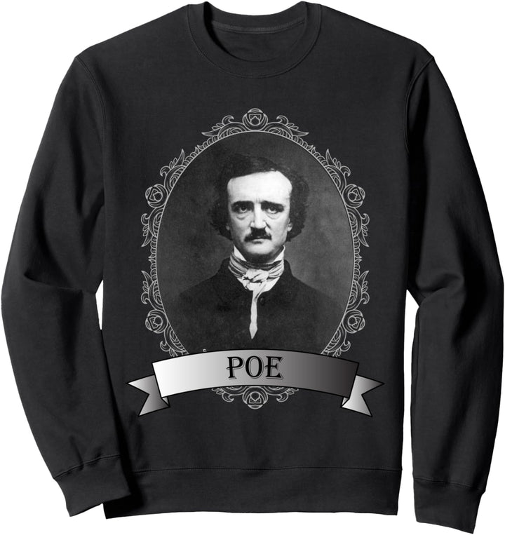 Edgar Allan Poe T-Shirt im Portrait-Stil Sweatshirt
