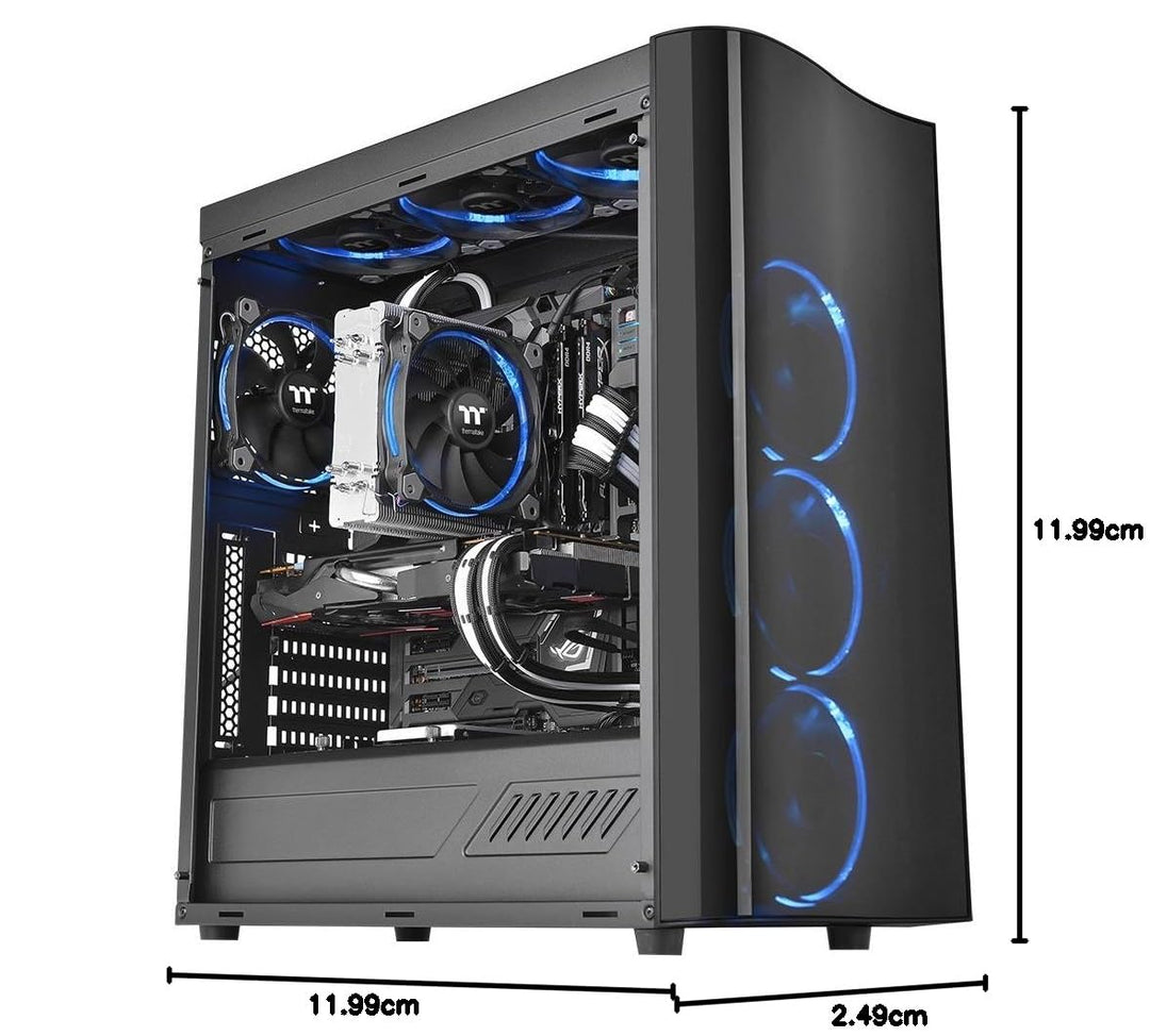 Thermaltake Riing 12 RGB Sync Edition Gehäuselüfter (3 Pack, kompatibel mit ASUS, Gigabyte, MSI, Asr