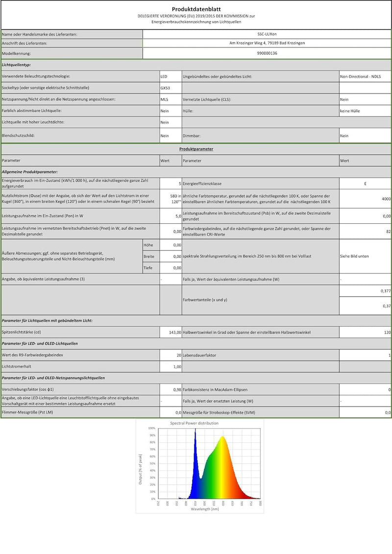 SSC-LUXon 3 Stück flacher LED Bodeneinbaustrahler VIROK - inkl. GX53 4,5W LED neutralweiss 230V - Bo