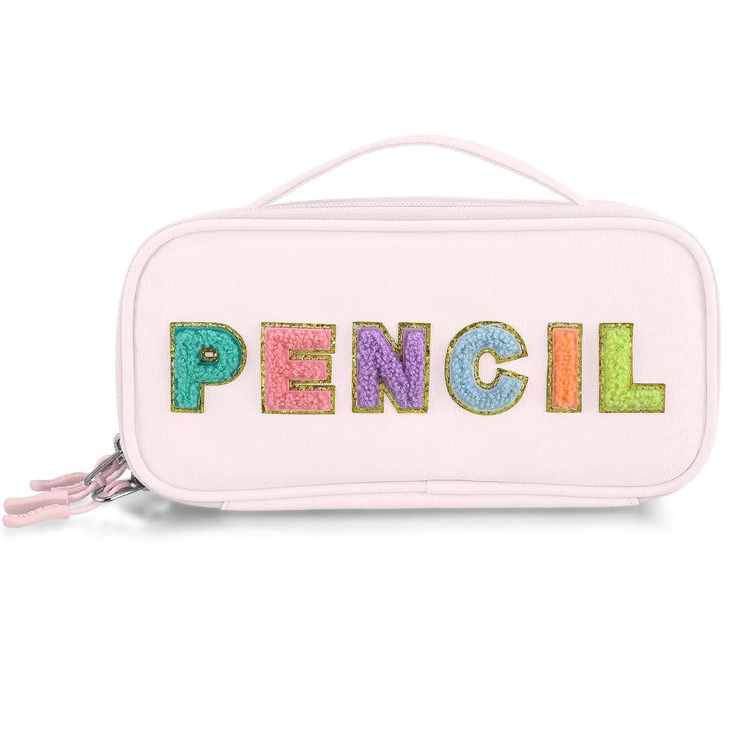 Federmäppchen Niedliches Federmäppchen für Mädchen, geräumige Federtasche mit Griff für Schule und B