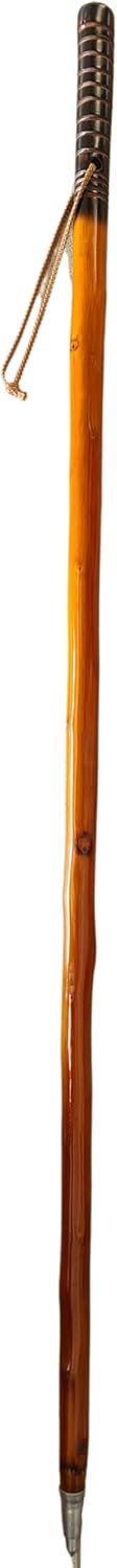 Stock-Fachmann® Wanderstock Pilgerstock Treiberstock Marschierer Farbe Hellbraun Dunkel Geflammter G