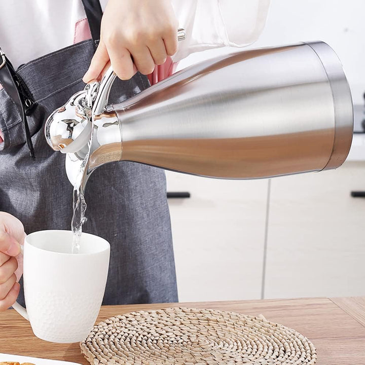 HSTYAIG Edelstahl Thermoskanne, Teekanne, Kaffeekanne, und Isolierkanne mit 18 Stunden Wärmespeicher