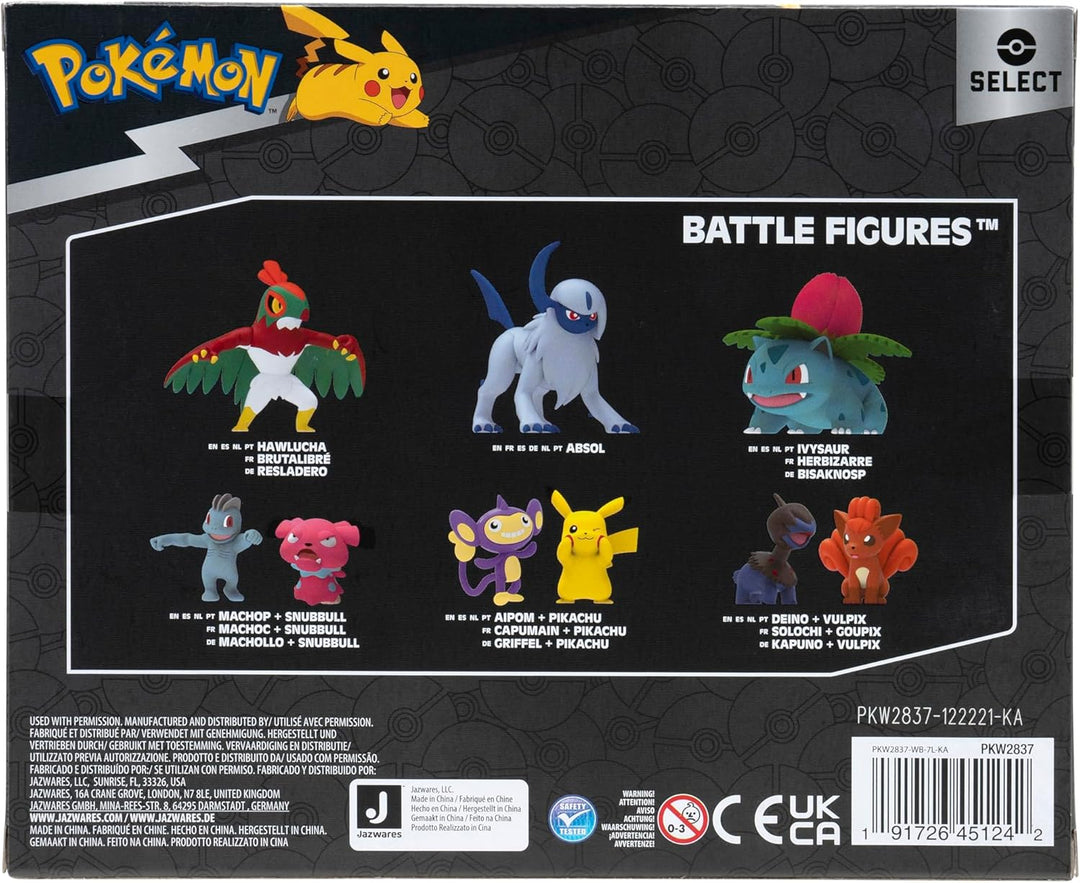Pokémon PKW2837 - Select Entwicklungs Multipack - Evoli, Aquana, Blitza, Flamara, offizielles Spiels