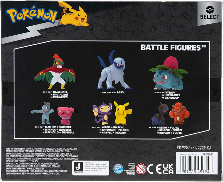Pokémon PKW2837 - Select Entwicklungs Multipack - Evoli, Aquana, Blitza, Flamara, offizielles Spiels