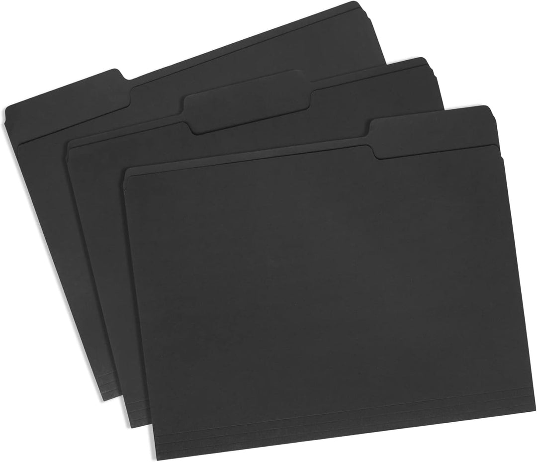Blue Summit Supplies Schnellhefter in Briefgrösse, 100 Stück, mit 1/3-Schnitt-Tabs, strapazierfähige