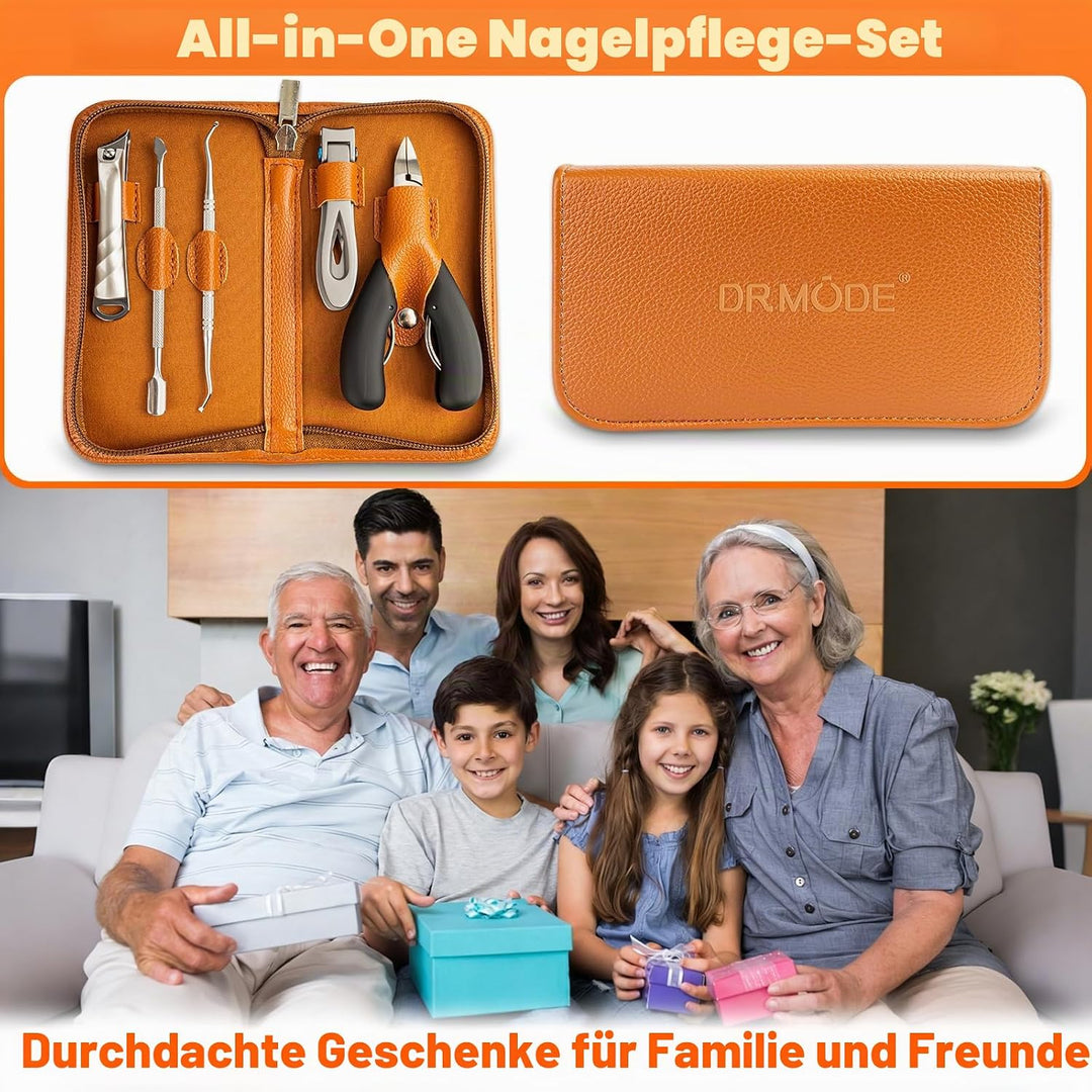 Profi Nagelknipser für Fussnägel, DRMODE Gross Zehennagelknipser für Senioren Dicke Näge mit Breiter