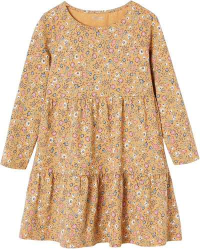 Vertbaudet Mädchen Set: Shirtkleid & Cardigan 158 karamell, 158 karamell