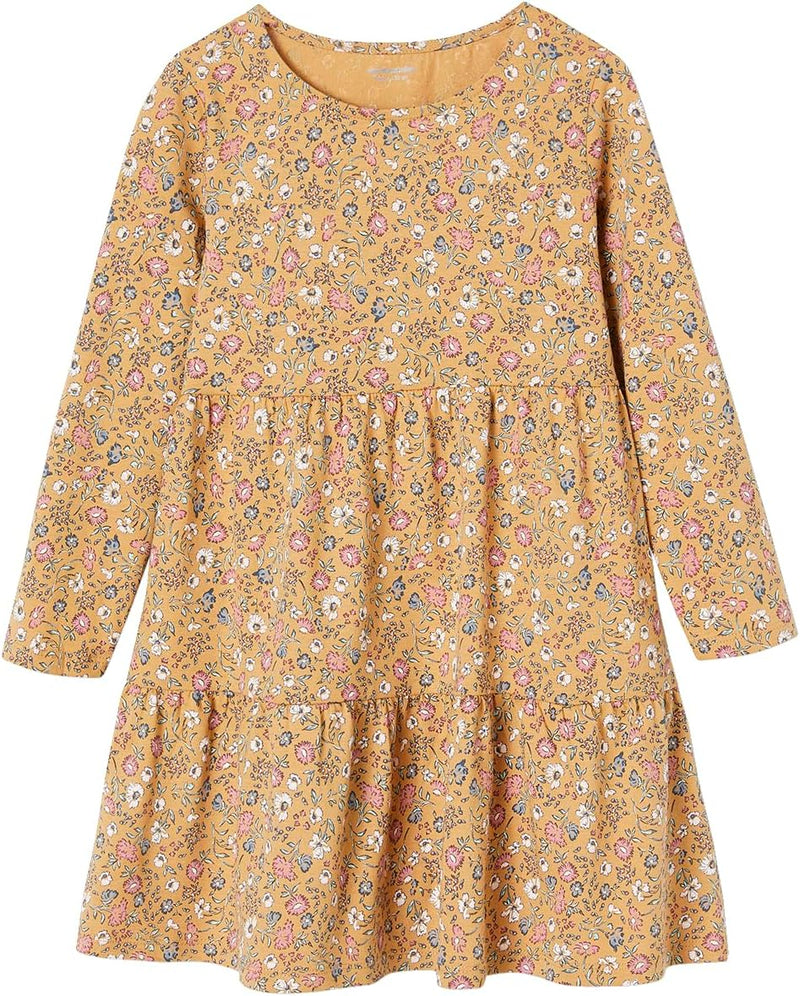 Vertbaudet Mädchen Set: Shirtkleid & Cardigan 158 karamell, 158 karamell