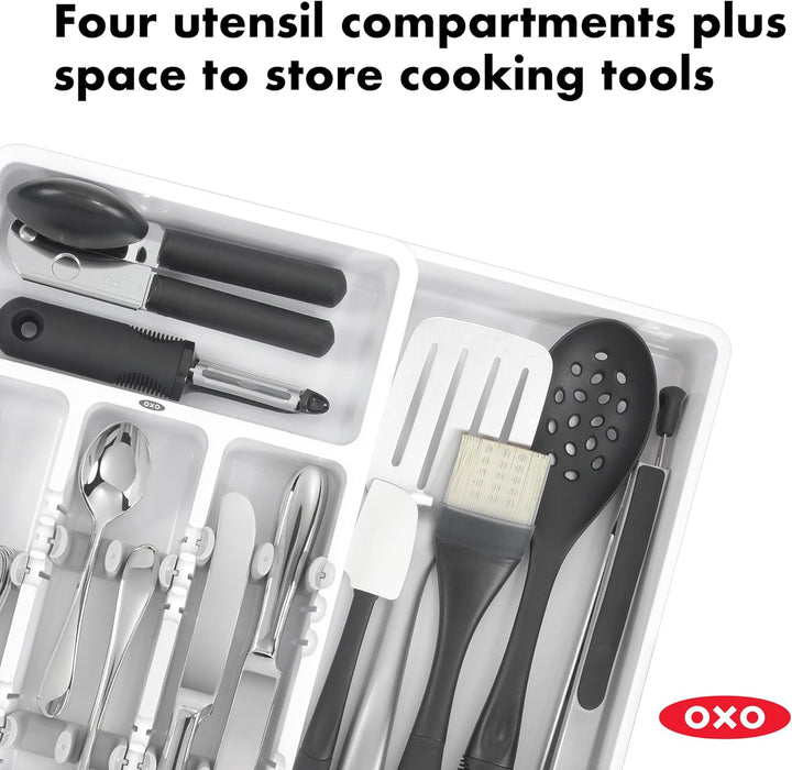OXO Good Grips Erweiterbarer Besteckkasten, Erweiterbarer Besteckkasten