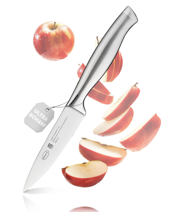 RÖSLE Spickmesser Basic Line 9cm - Hochwertiges Messer für Garnieren und Spicken von Fleisch, Küchen