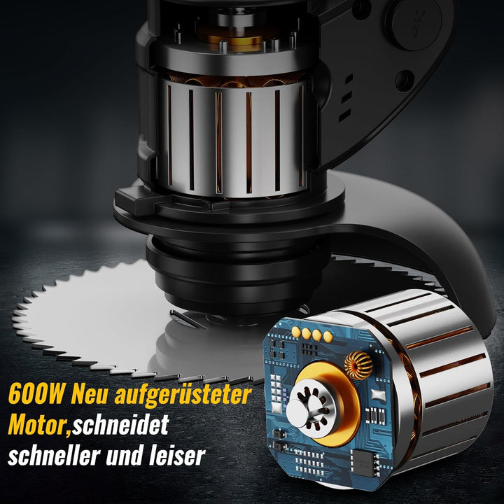 CONENTOOL 600W Akku Rasentrimmer mit 2X 2000mAh Akku, 24 V Rasenkantenschneider mit 3 Arten von Schn