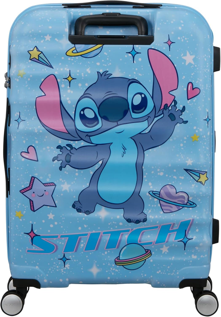 American Tourister Wavebreaker Disney - Stitch Hartschalenkoffer Gross (77 cm), Reisekoffer, TSA Sch