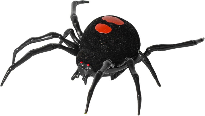 Schwarze Spinne für Streich, Wanderspinnenspielzeug, Streich gefälschter schwarzer Spinnensimulation