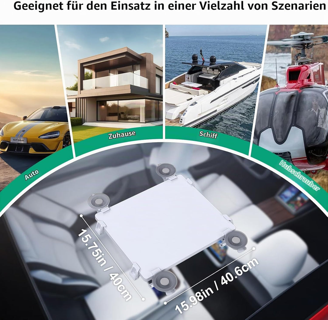 Starlink Mini Halterung mit verstellbarem Design und starken Saugnäpfen – Flexible Befestigung für A