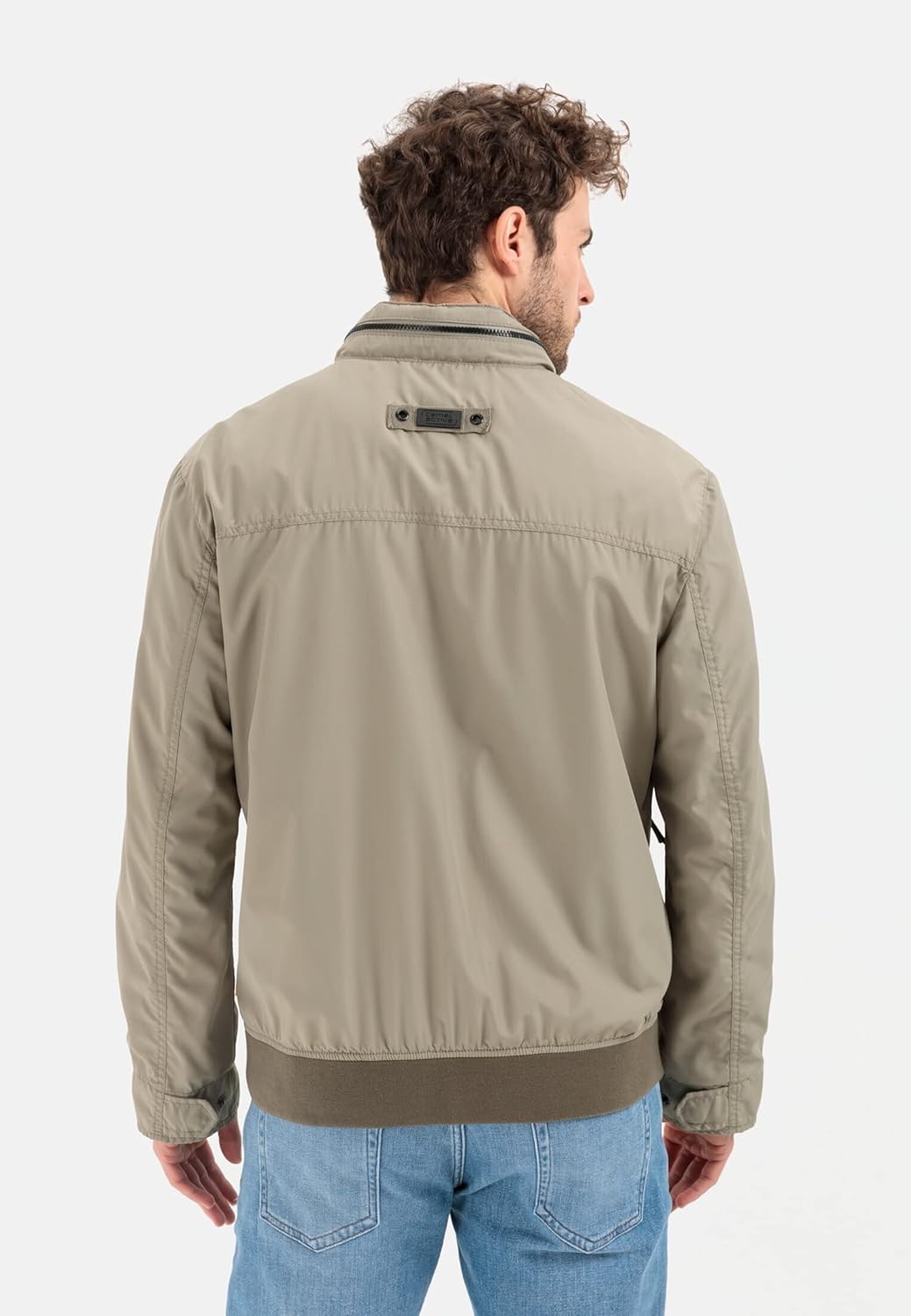 camel active Herren Leichter Blouson aus recyceltem Polyester 29 Khaki, 29 Khaki