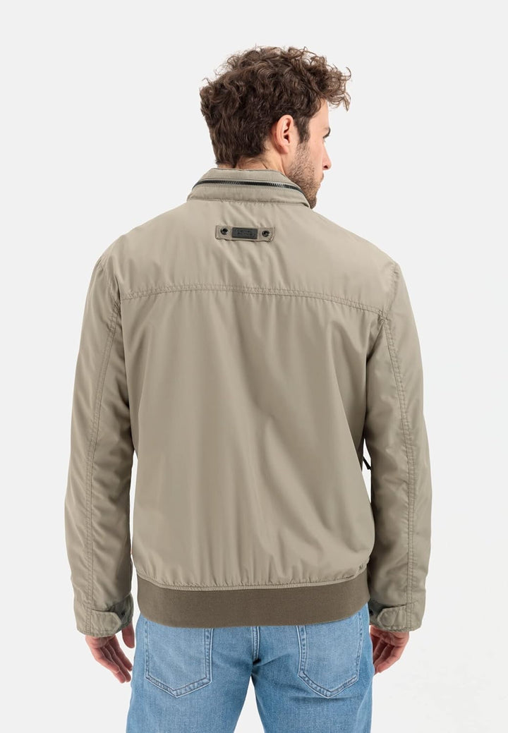 camel active Herren Leichter Blouson aus recyceltem Polyester 29 Khaki, 29 Khaki