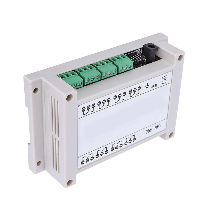 AC 250V 10A Weiss/Schwarz 8-Kanal-Ethernet-RJ45-Relais-Controller-Status Zurück Überarbeitung der TC