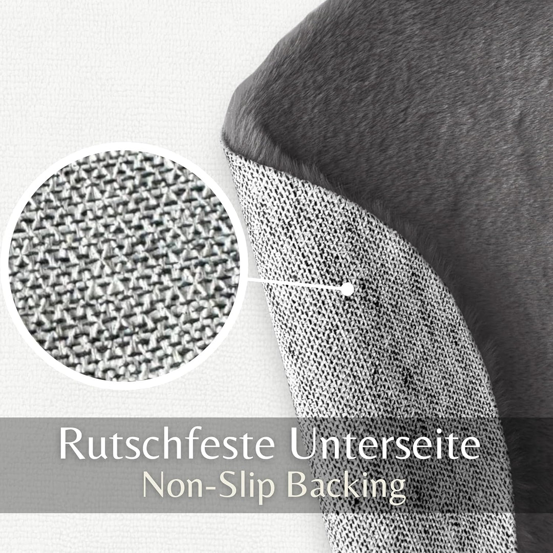 Teppich Wölkchen Fellteppich, Kunstfell Teppich Waschbar, Hasenfell Imitat, Kaninchenfell, Kurzfell