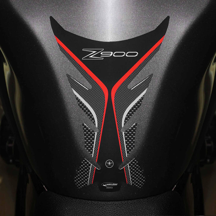 labelbike - 3D Aufkleber Motorrad Tankpad Schutz und Dekoration aus Harz kompatibel mit Kawasaki Z90