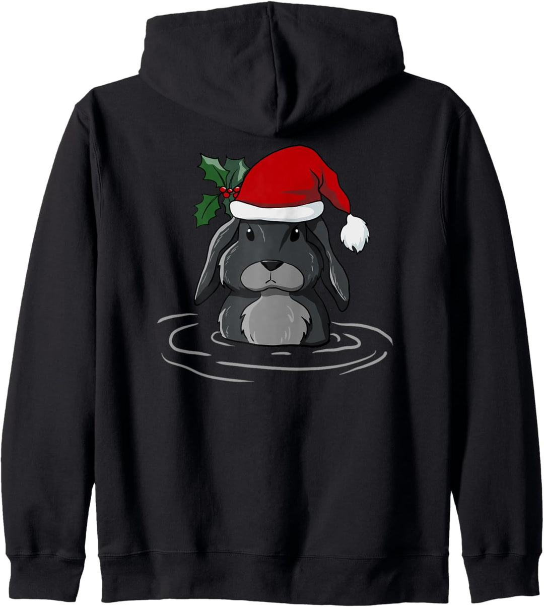 Weihnachtsmann Kaninchen Kawaii Weihnachten Retro Familie Lustig Ugly Christmas Kapuzenjacke