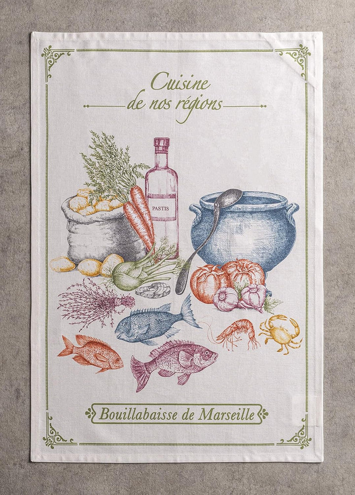 Maison d' Hermine Gastronomie Geschirrtücher, 100 % Baumwolle, Mehrzweck-Küchentuch, weich, saugfähi