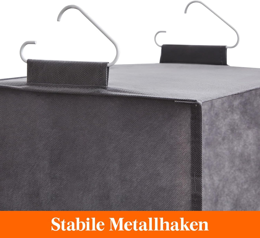 Lifewit 2 Stück Hängeregal, Schrank Organizer, Hängesystem Kleiderschrank, Hängeaufbewahrung aus Sto