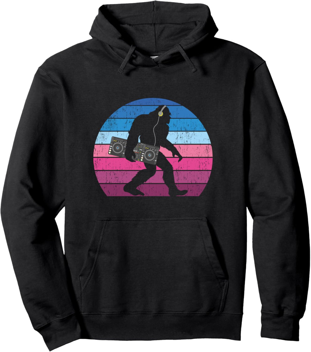 Bigfoot DJ - Lustige DJ-Grafik Pullover Hoodie