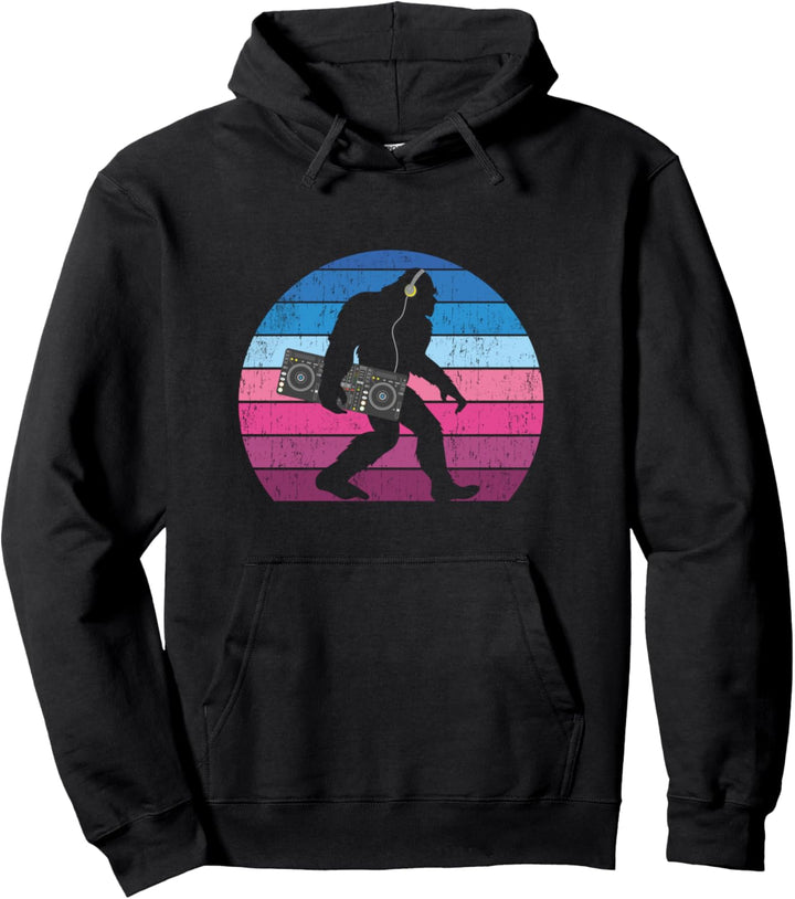 Bigfoot DJ - Lustige DJ-Grafik Pullover Hoodie