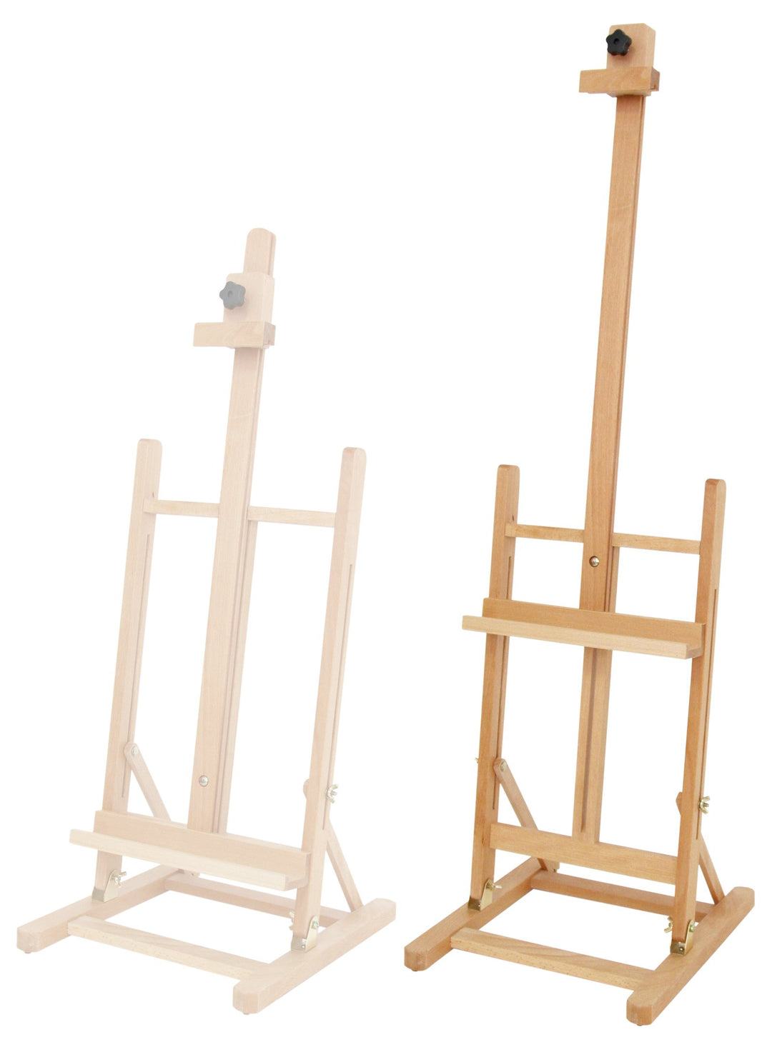 Paintersisters XXL Tischstaffelei T-70 aus Buche FSC® für Keilrahmen bis 70 cm, Sitzstaffelei, Malhö