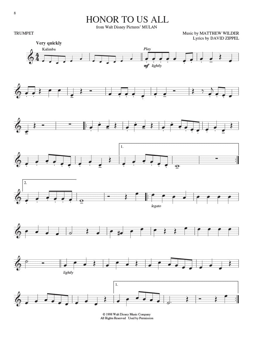 Disney Greats: For Trumpet Instrumental Play-Along Pack, Musiknoten