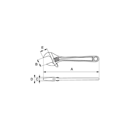 BAHCO BELZER GMBH 9070C Rollgabelschlüssel L.158mm Spann-W.20mm BAHCO m.Ergo-Griff