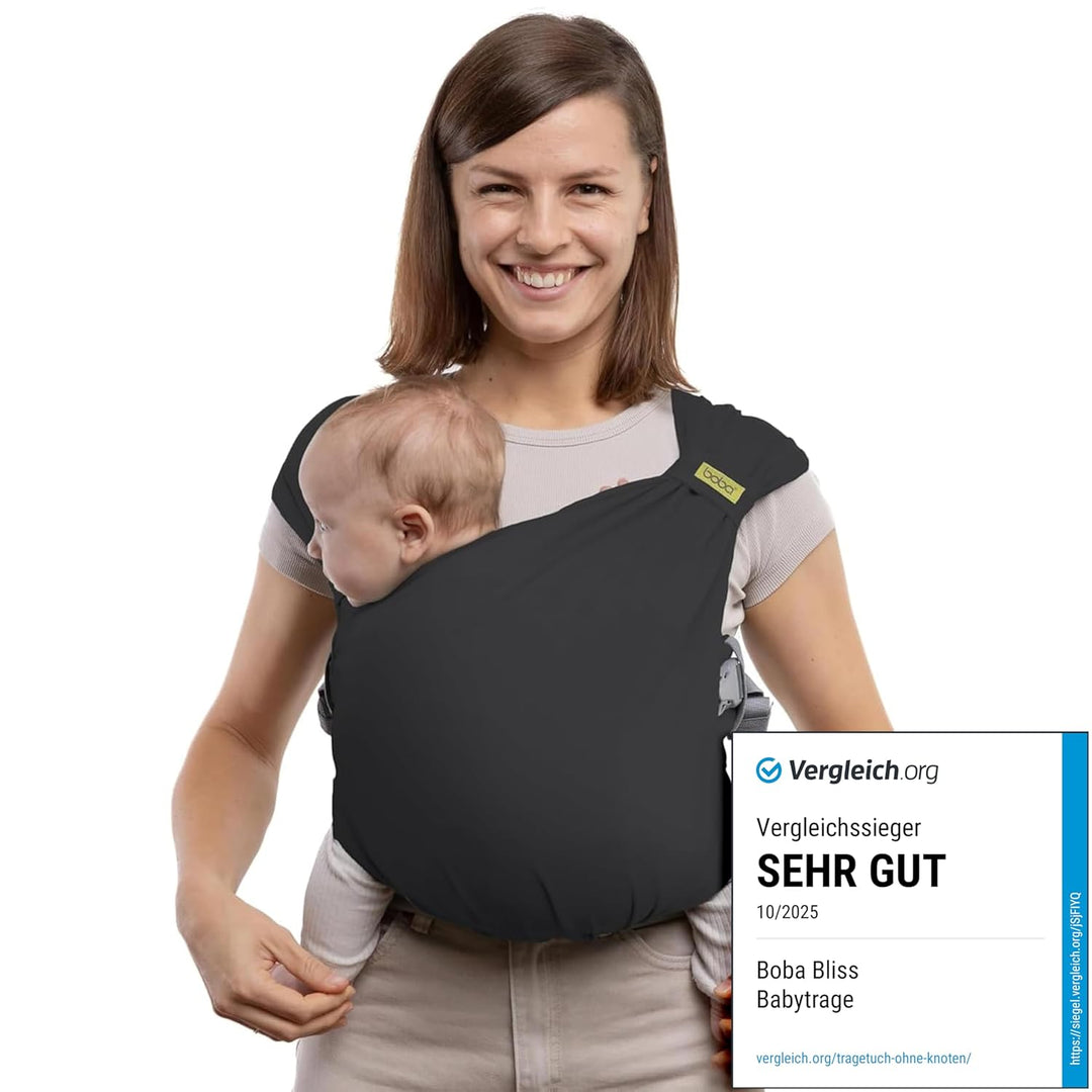 Boba Pre-Wrapped Baby Wrap Carrier with Buckle, Easy Adjust Soft Infant Baby Carrier Hybrid for Boy