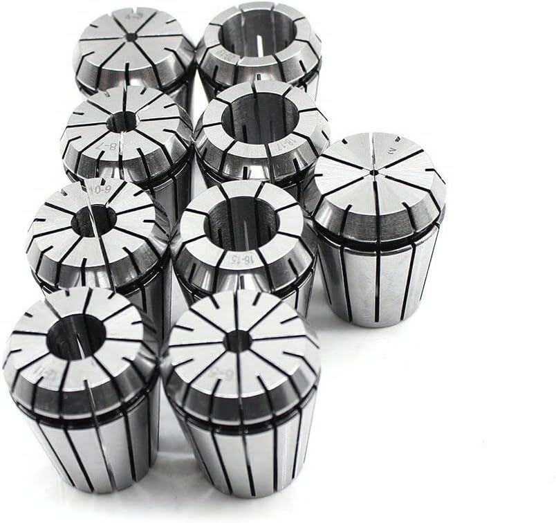 Futchoy 11tlg Spannzangen Set ER32 MT3 M12 Fräser Spannzangenfutter 9 Stueck 2-20mm Spannzangenfutte