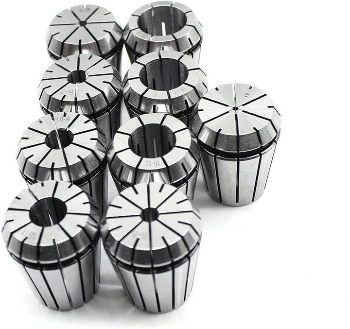 Futchoy 11tlg Spannzangen Set ER32 MT3 M12 Fräser Spannzangenfutter 9 Stueck 2-20mm Spannzangenfutte