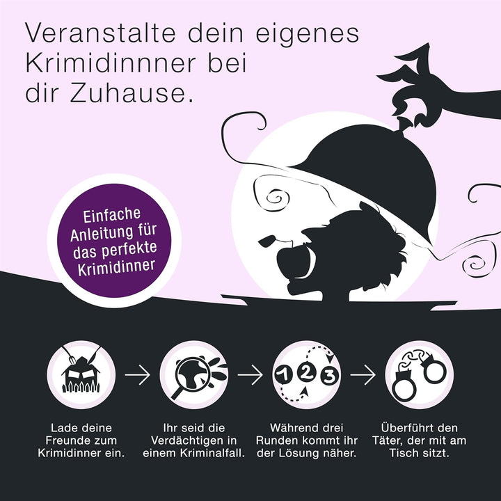 CULINARIO MORTALE® – Fördern, feiern, feuern - Krimidinner für Zuhause für 6 bis 8 Personen - unterh
