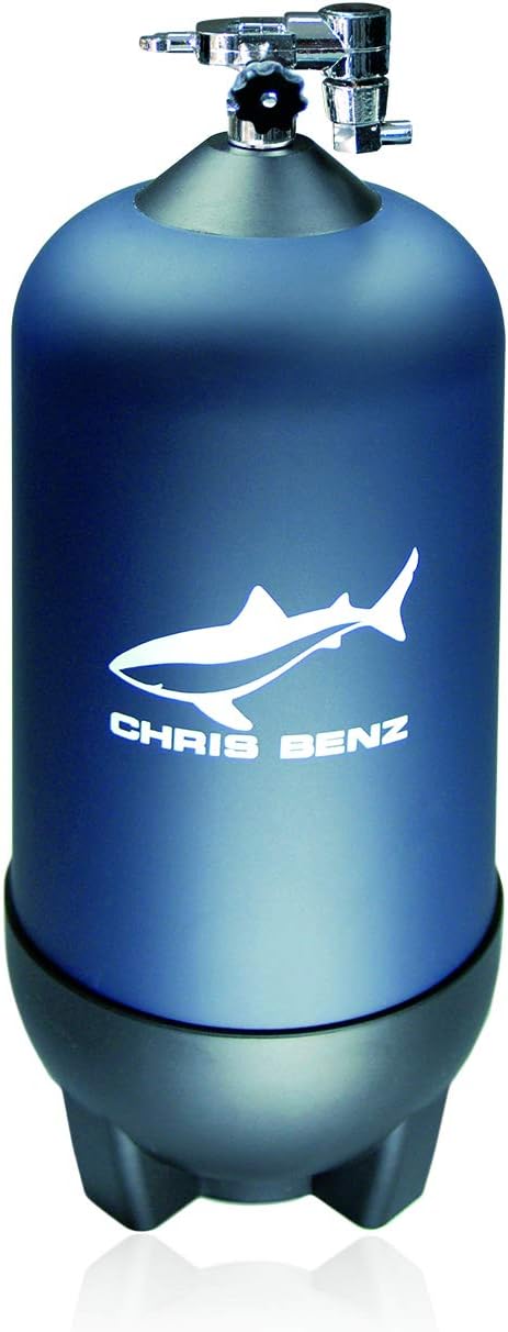 CHRIS BENZ ONE Man 200M Taucheruhr mit Kautschukband, Tintenfischschwarz