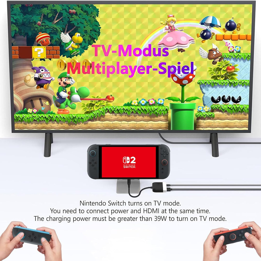 Switch TV Dock für Nintendo Switch/OLED, 3 in 1 Switch Portable Dock mit 4K HDMI, USB 3.0 Port, Type