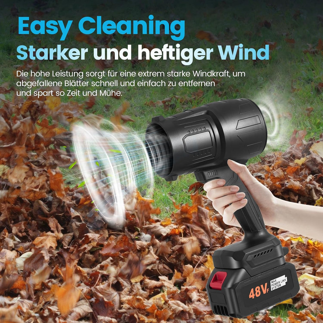 Akku Laubbläser für Makita 18V 38000 RPM Handgebläse 288km/h Turbogebläse Luftgebläse zur Auto Reini