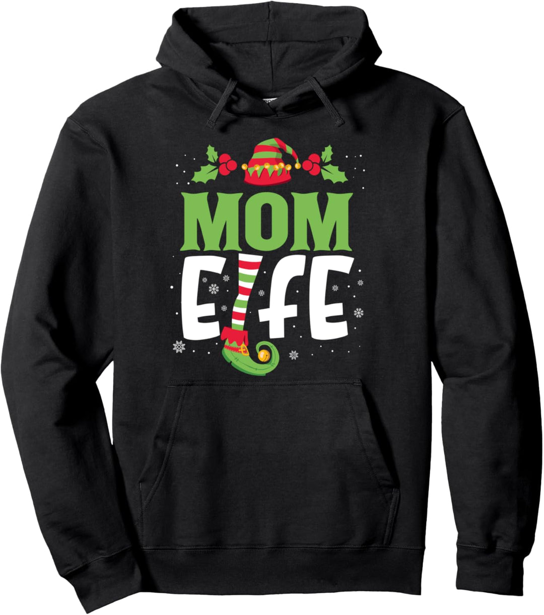 Mom Elfe Familien Outfit Weihnachten Partnerlook Elfen Pullover Hoodie