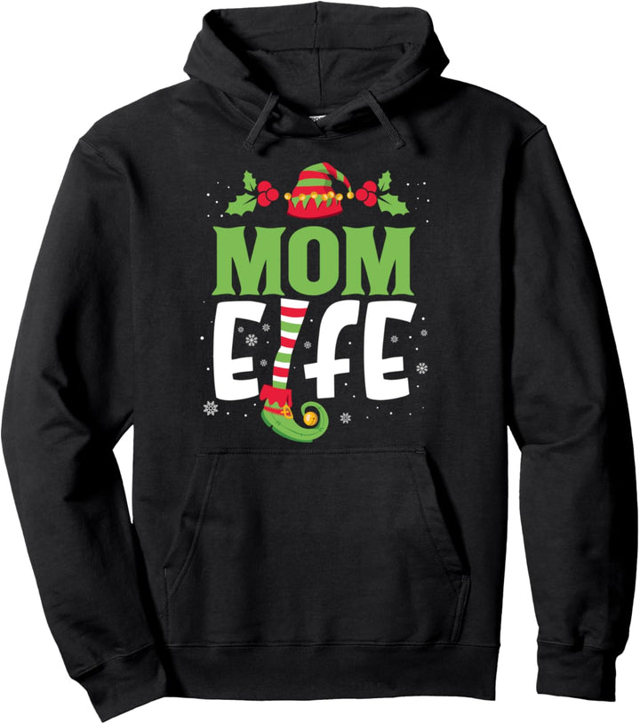 Mom Elfe Familien Outfit Weihnachten Partnerlook Elfen Pullover Hoodie