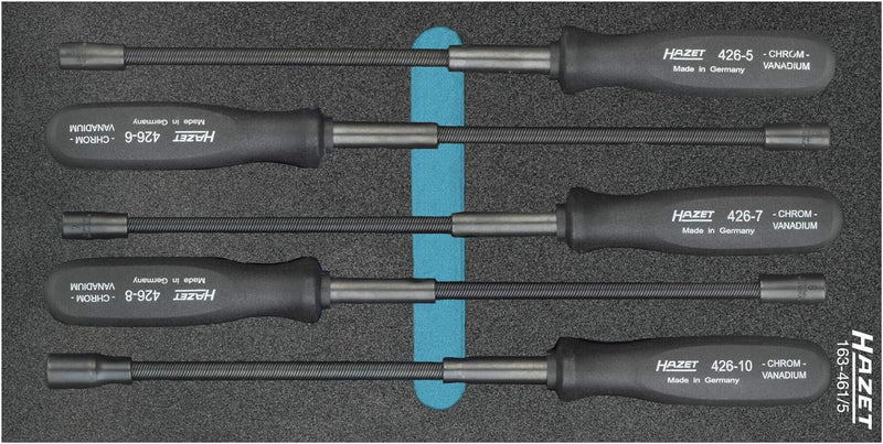 Hazet Flexible Steckschlüssel-Satz, Aussen-Sechskant Profil, 1 Stück, 163-461/5