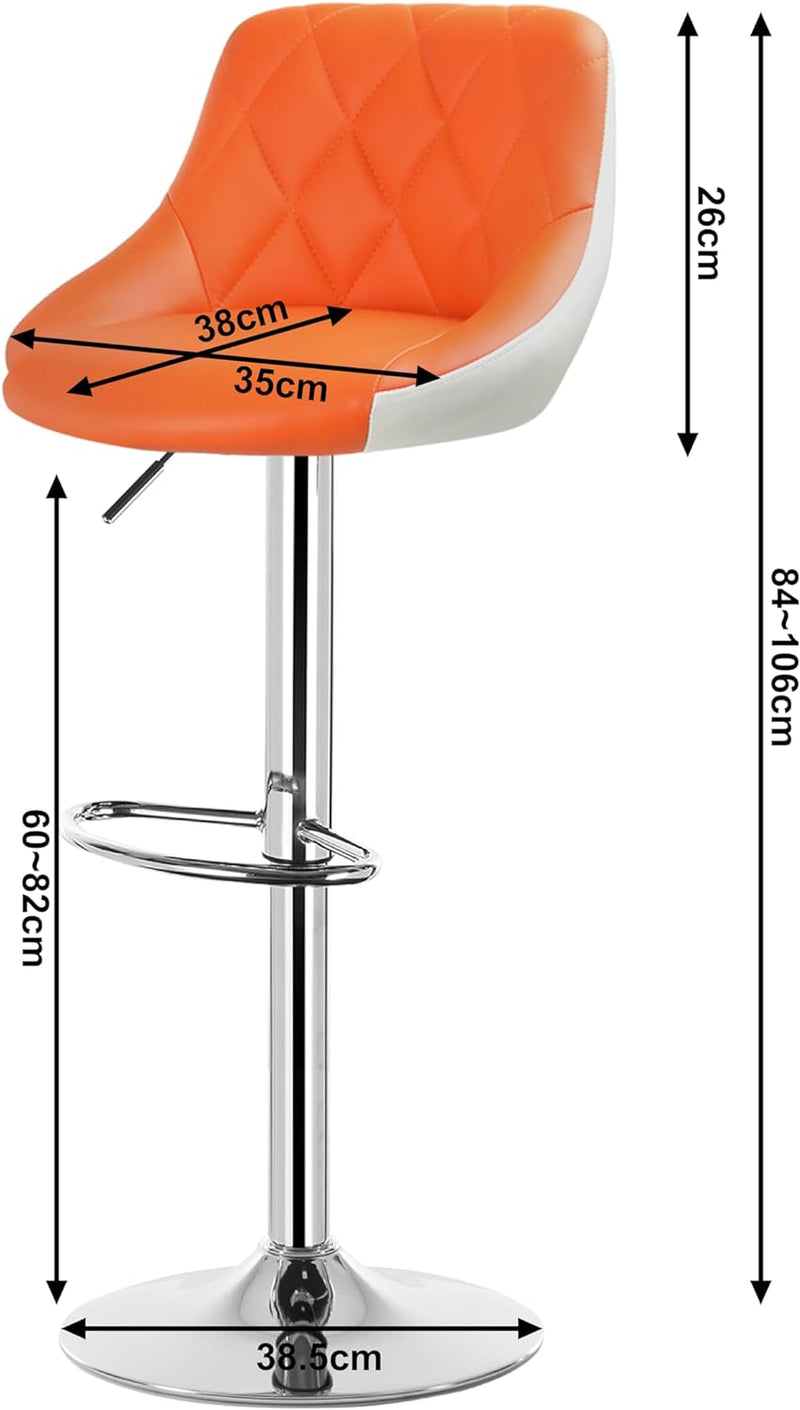 WOLTU® 1x Barhocker Barstuhl Tresenhocker Bistrohocker mit Griff, Design Stuhl, höhenverstellbar, fr