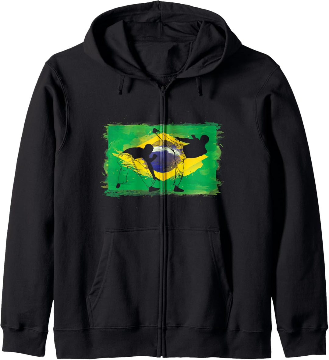 Capoeira Kampfkunst Kampftanz - Brasilien Flagge Kampfsport Kapuzenjacke