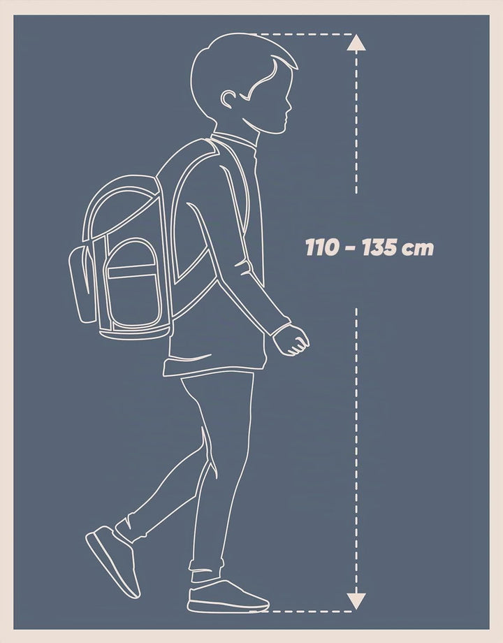 Baagl Schulranzen Jungen Mädchen für 1. Klasse - Ergonomische Schultasche für Kinder - Schulrucksack